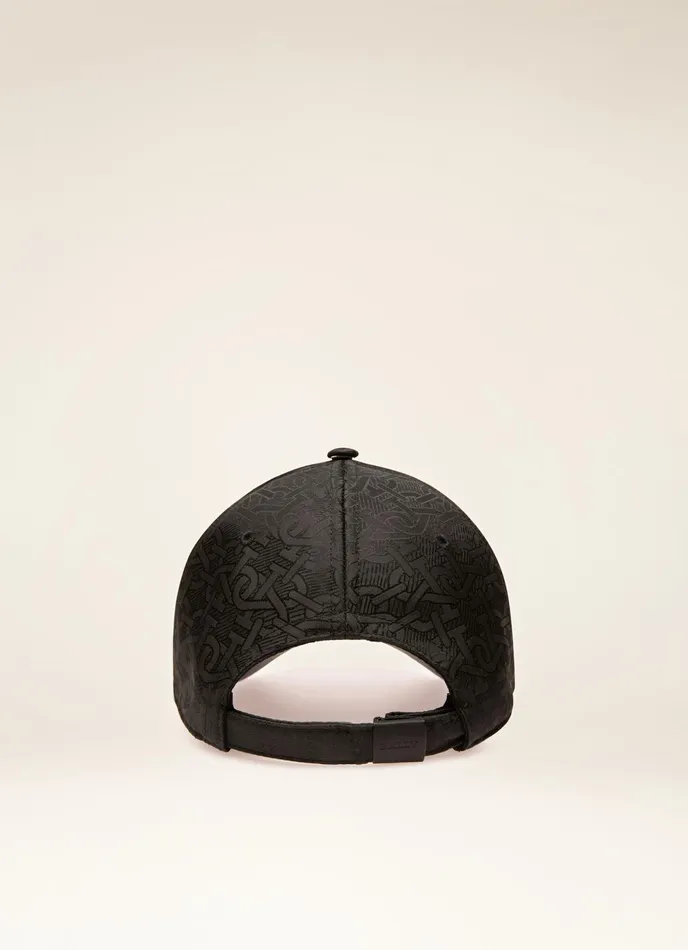 Men Bally Gloves And Hats Bmonogram Cap 8211 Polyester Accessory In Black