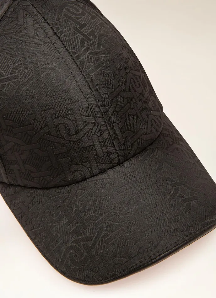 Men Bally Gloves And Hats Bmonogram Cap 8211 Polyester Accessory In Black