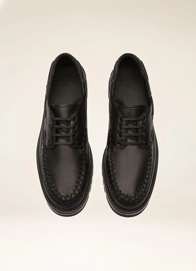 Men Bally LaceUps And Monks Trendal 8211 Leather Moccasins In Black
