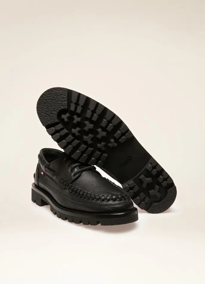 Men Bally LaceUps And Monks Trendal 8211 Leather Moccasins In Black