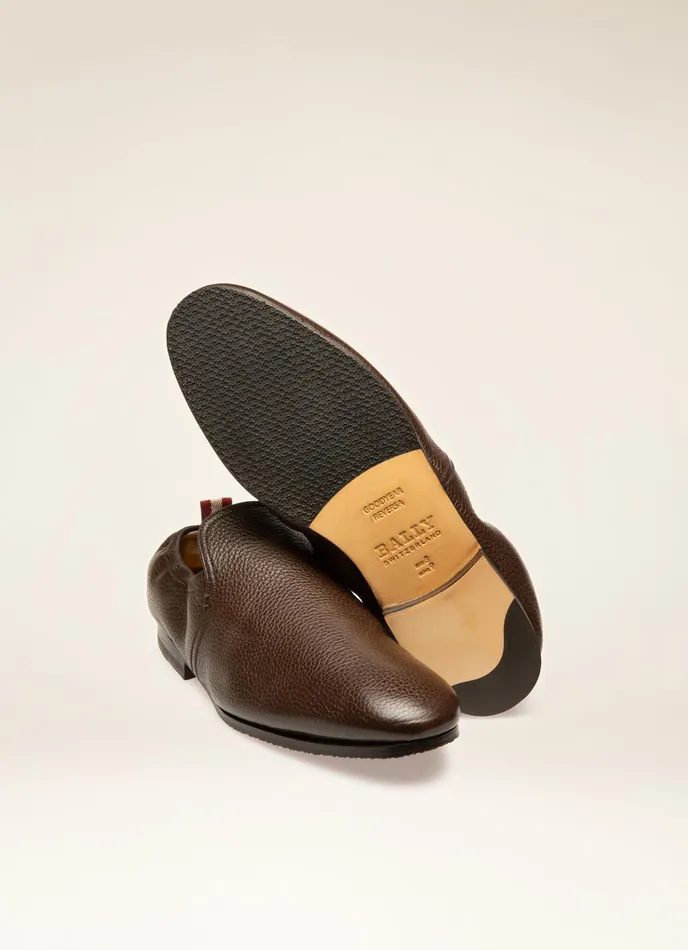 Men Bally Loafers And Moccasins Planker 8211 Leather Loafers In Brown