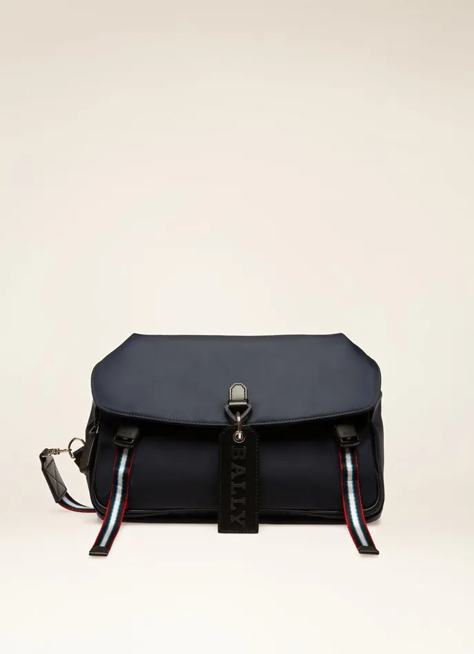 Men Bally Messenger Bags Catch 8211 Nylon Messenger Bag In Navy