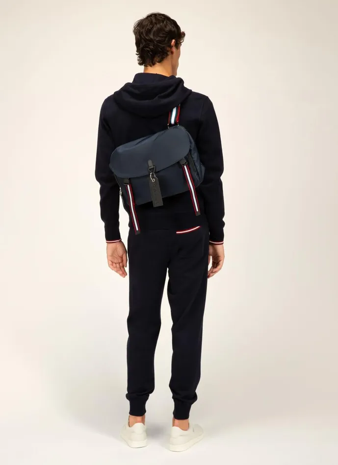 Men Bally Messenger Bags Catch 8211 Nylon Messenger Bag In Navy