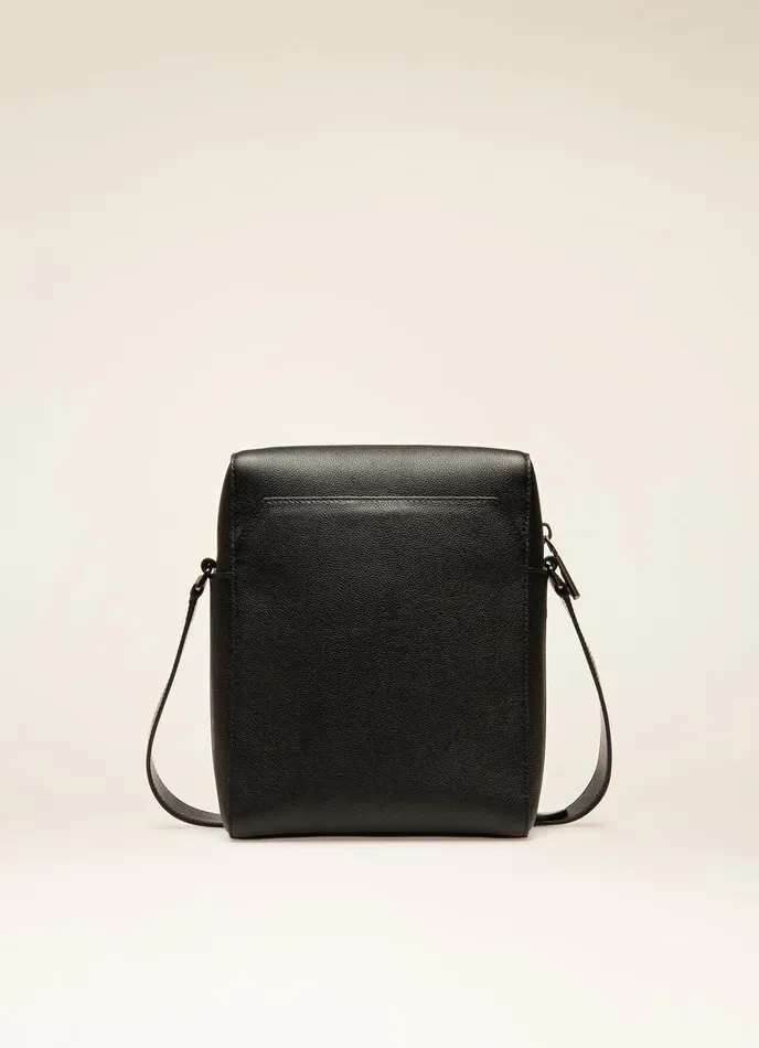 Men Bally Messenger Bags Edoh 8211 Leather CrossBody Bag In Black