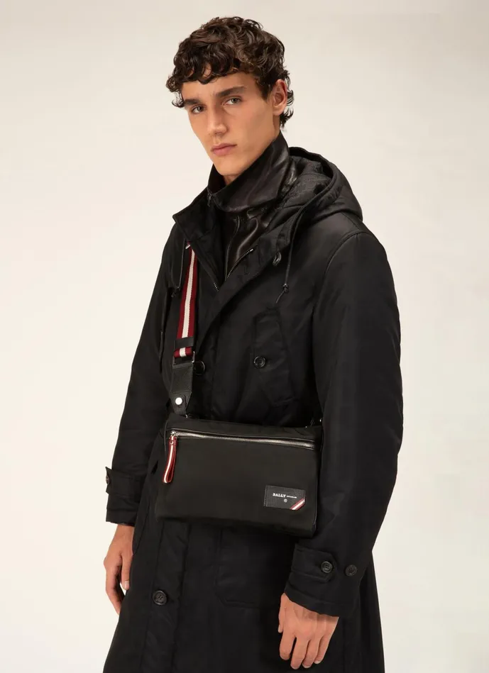 Men Bally Messenger Bags Fharvey 8211 Nylon CrossBody Bag In Black