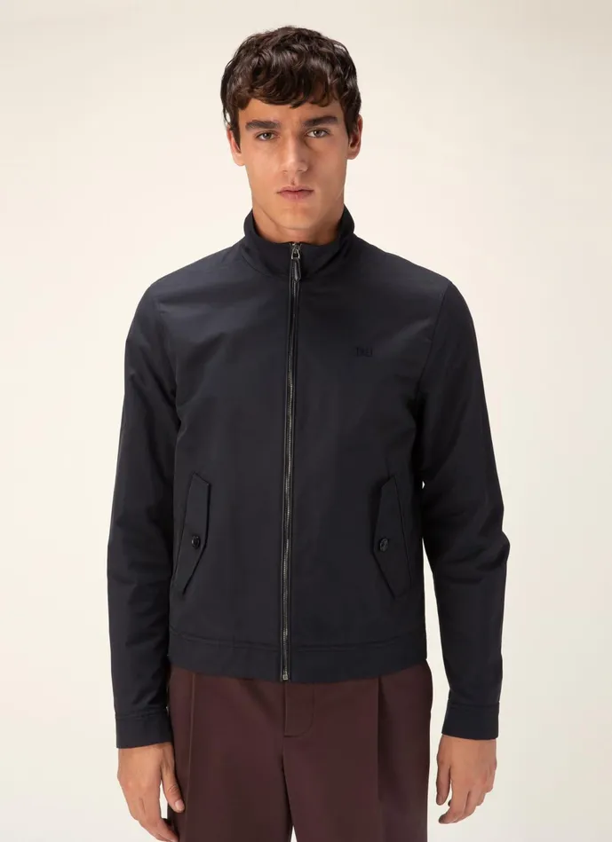 Men Bally Outerwear Bomber Jacket 8211 Cotton Mix Outerwear In Navy