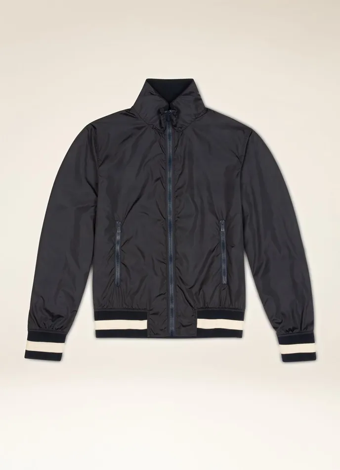Men Bally Outerwear Bomber Jacket 8211 Techno Nylon Outerwear In Navy