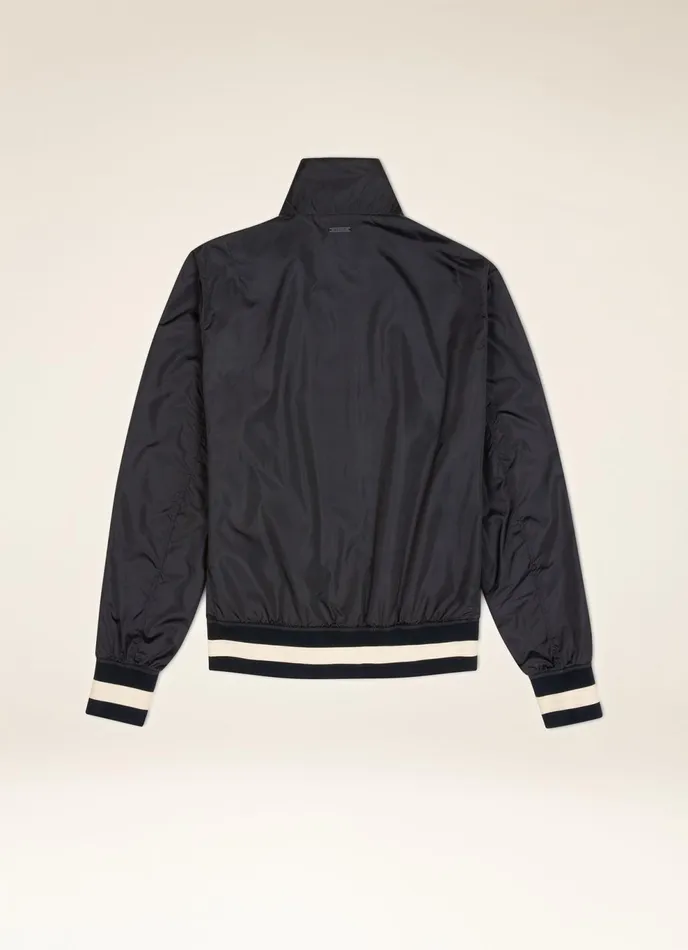 Men Bally Outerwear Bomber Jacket 8211 Techno Nylon Outerwear In Navy