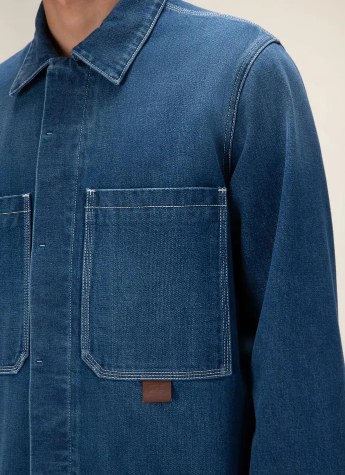 Men Bally Outerwear Denim Jacket 8211 Cotton Outerwear In Blue