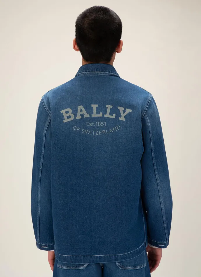 Men Bally Outerwear Denim Jacket 8211 Cotton Outerwear In Blue