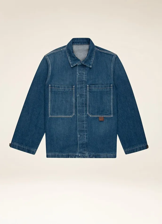 Men Bally Outerwear Denim Jacket 8211 Cotton Outerwear In Blue