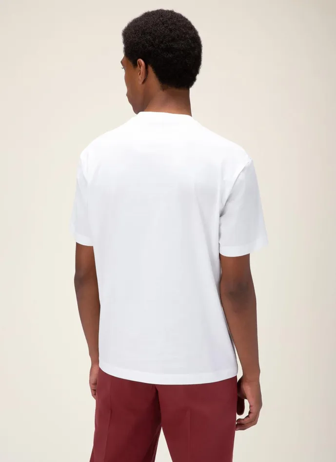 Men Bally Shirts And TShirts BChain TShirt 8211 Cotton Top In White