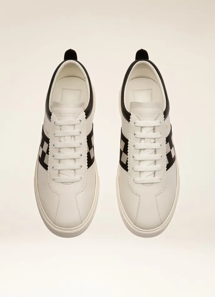 Men Bally Sneakers Vita Parcours 8211 Leather Sneakers In White