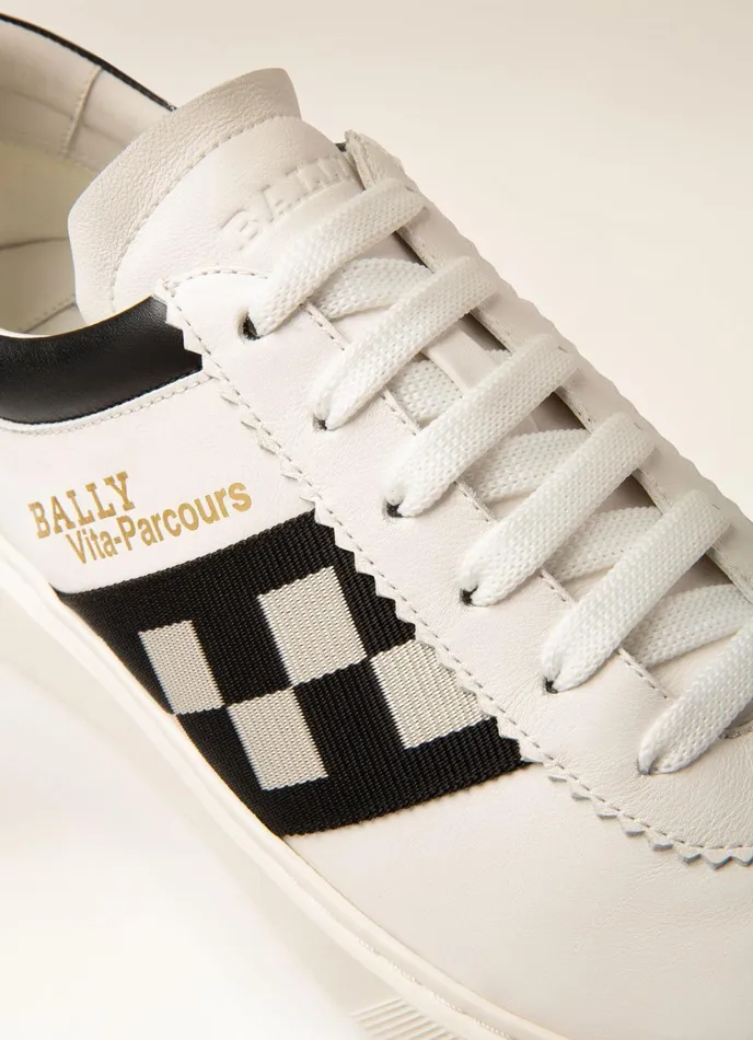 Men Bally Sneakers Vita Parcours 8211 Leather Sneakers In White