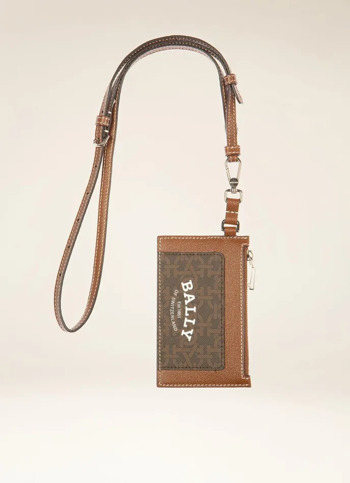 Men Bally Wallets Babeel 8211 TPU Card Holder In Brown