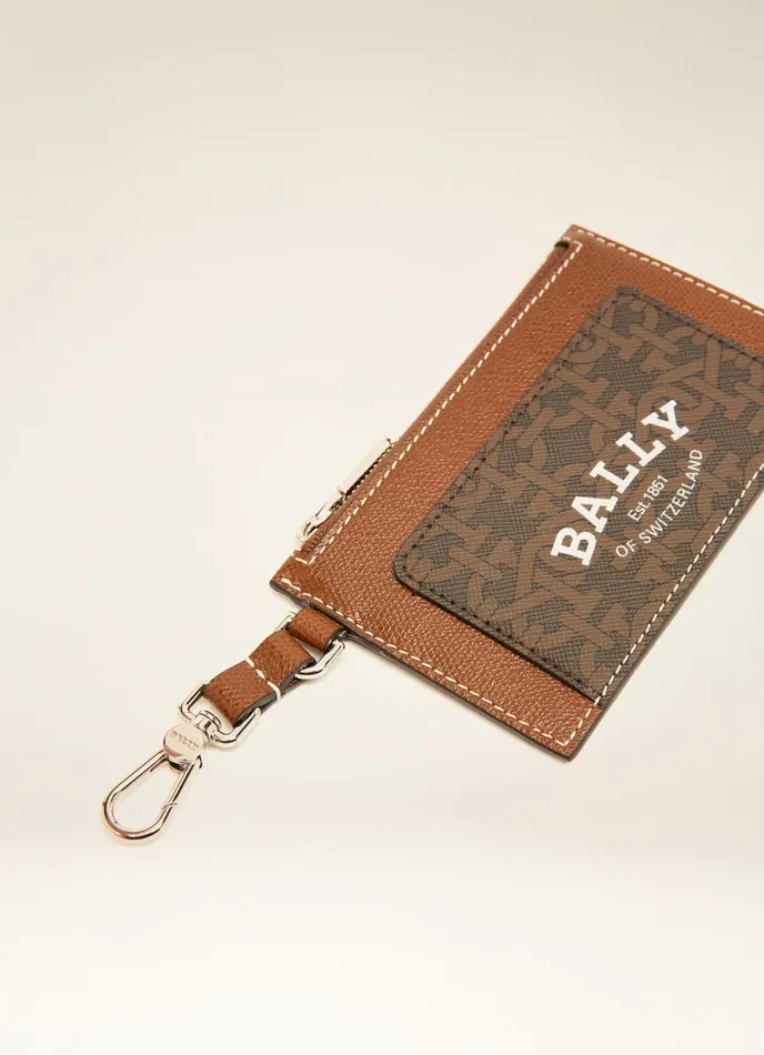Men Bally Wallets Babeel 8211 TPU Card Holder In Brown