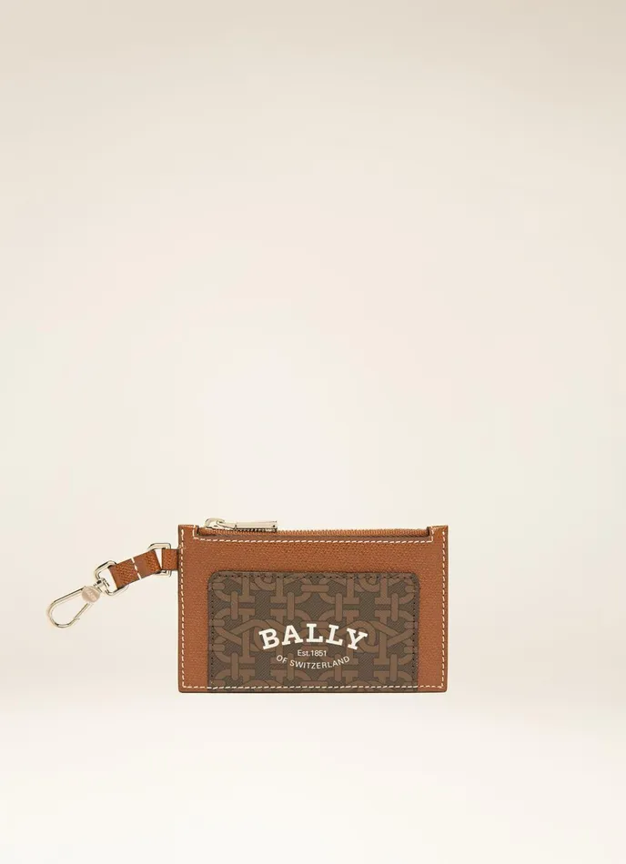 Men Bally Wallets Babeel 8211 TPU Card Holder In Brown