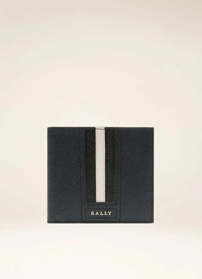 Men Bally Wallets Teisel 8211 Leather Coin Wallet In Navy