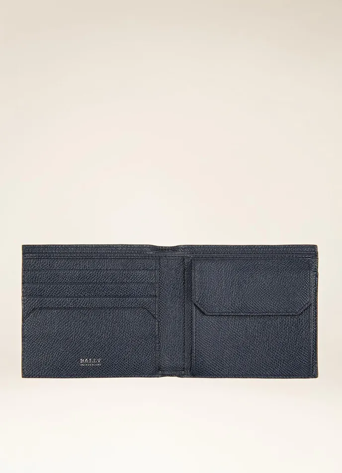 Men Bally Wallets Teisel 8211 Leather Coin Wallet In Navy