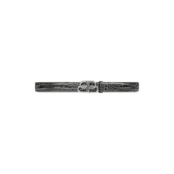Men Belts Balenciaga Bb Large Belt In Dark Grey