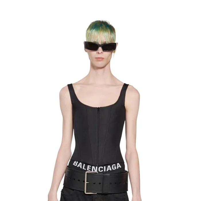 Men Belts Balenciaga Force Belt In Black