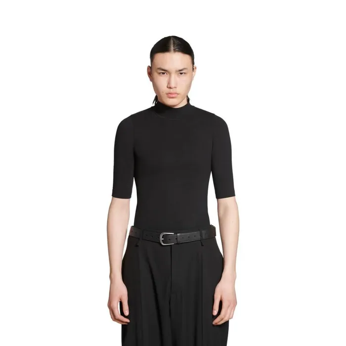 Men Belts Balenciaga Half Moon Belt In Black
