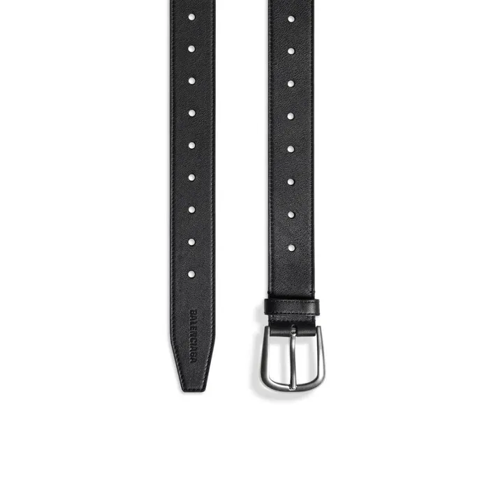 Men Belts Balenciaga Half Moon Belt In Black