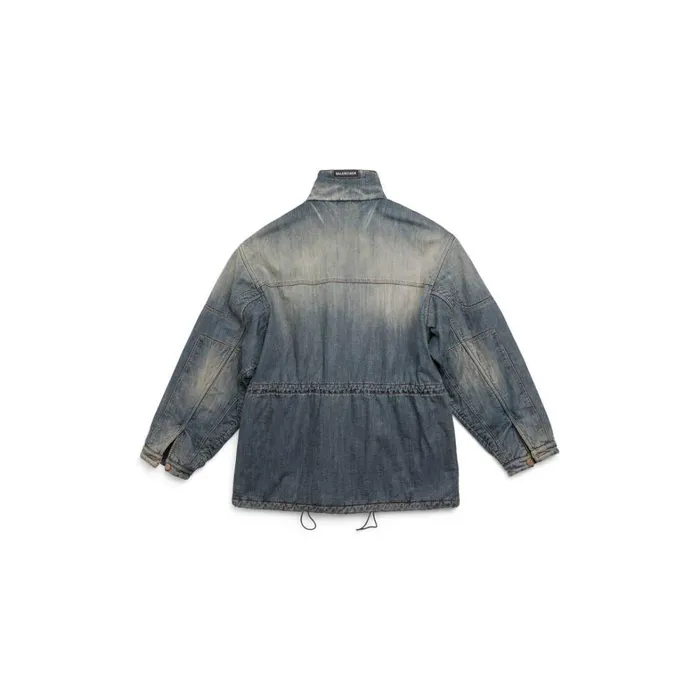 Men Coats and Jackets Balenciaga Parka In Light Blue