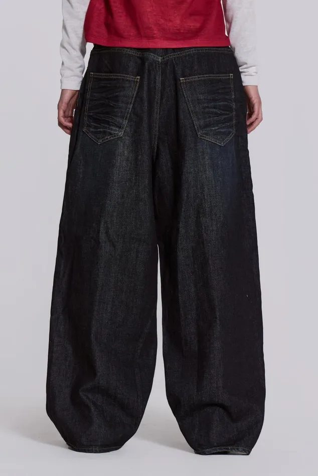 Men Creased Indigo XL Colossus Jeans Jaded London Colossus Jeans Men Creased Indigo XL Colossus Jeans Jaded London Colossus Jeans
