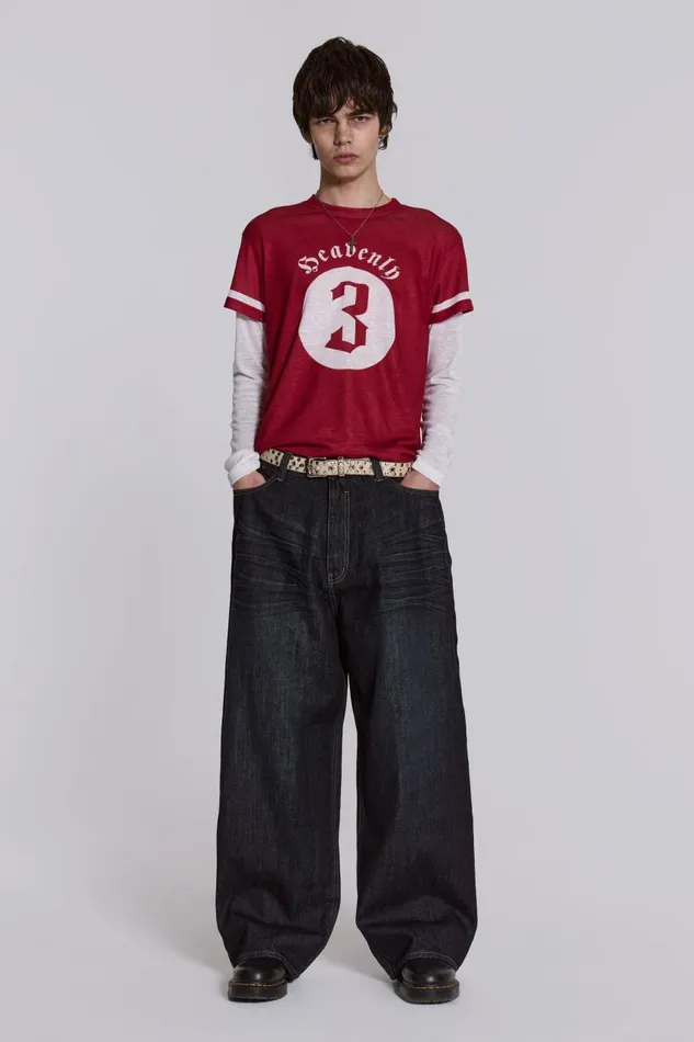 Men Creased Indigo XL Colossus Jeans Jaded London Colossus Jeans Men Creased Indigo XL Colossus Jeans Jaded London Colossus Jeans