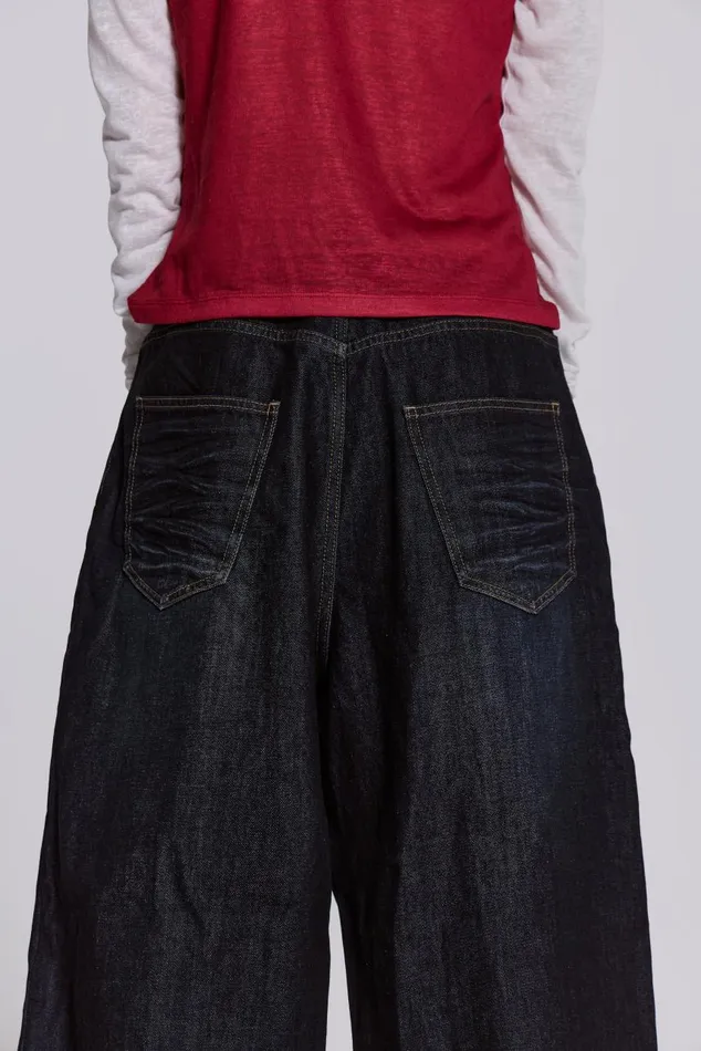 Men Creased Indigo XL Colossus Jeans Jaded London Colossus Jeans Men Creased Indigo XL Colossus Jeans Jaded London Colossus Jeans