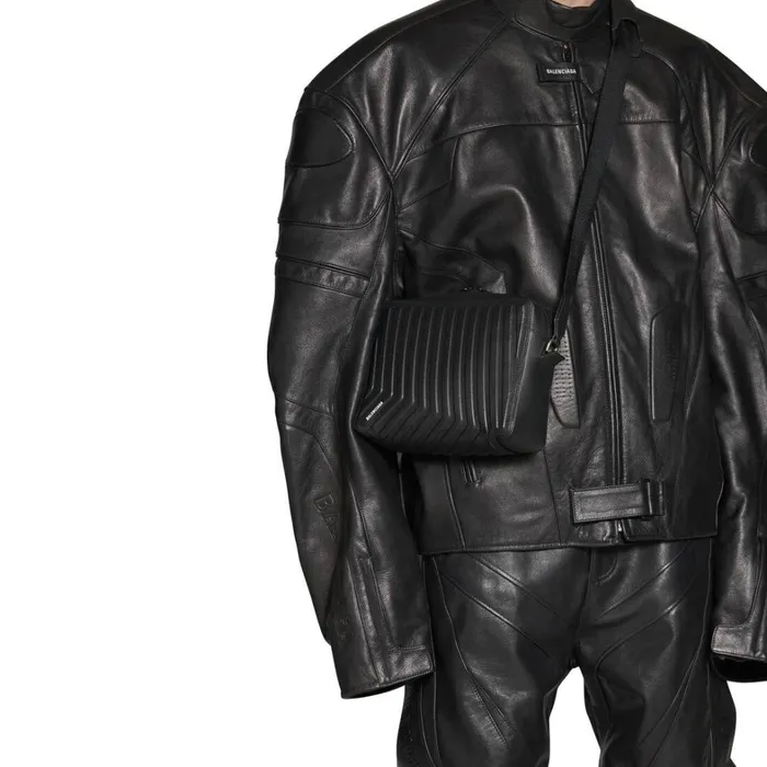 Men Crossbodies and Messengers Balenciaga Car New Camera Bag In Black