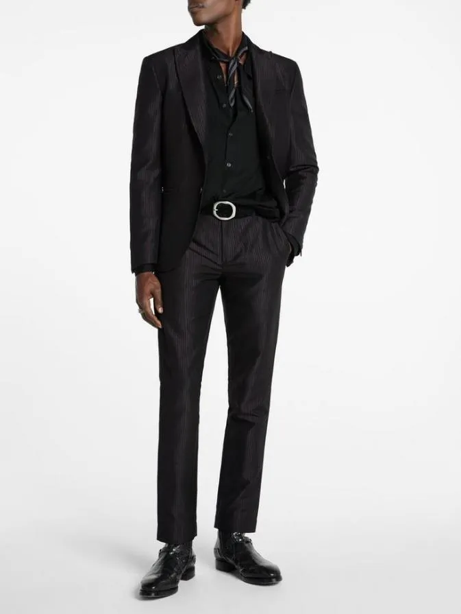 Men Dress Pants John Varvatos BOWIE PANTS Plum