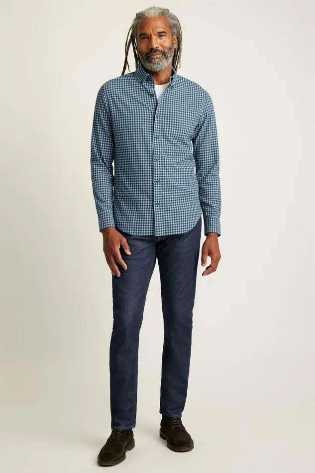 Men Everyday Lightweight Flannel Shirt Black Blue Plaid Bonobos Casual Shirts Men Everyday Lightweight Flannel Shirt Black Blue Plaid Bonobos Casual Shirts