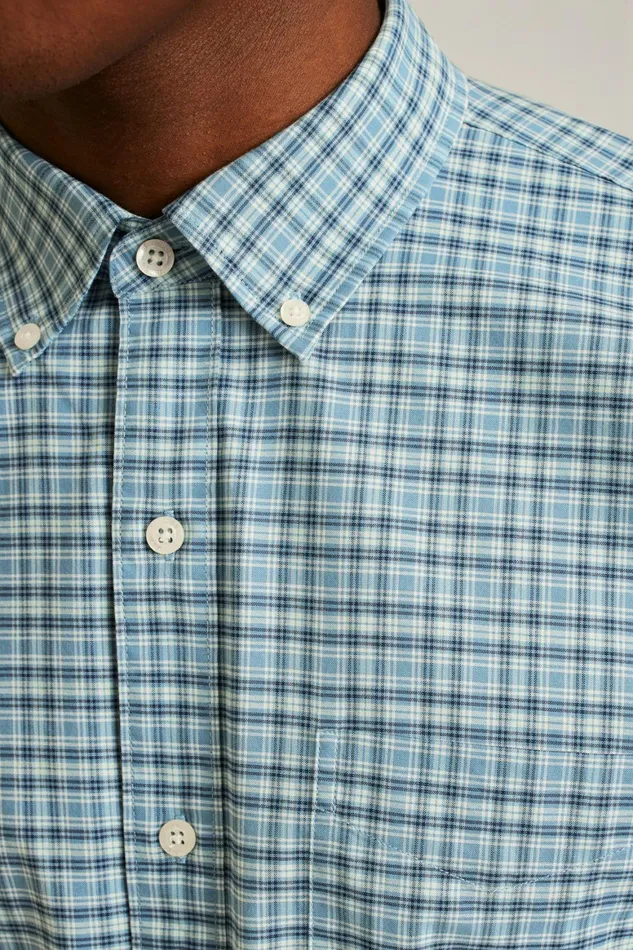 Men Everyday Shirt Blue Devin Plaid Bonobos Casual Shirts