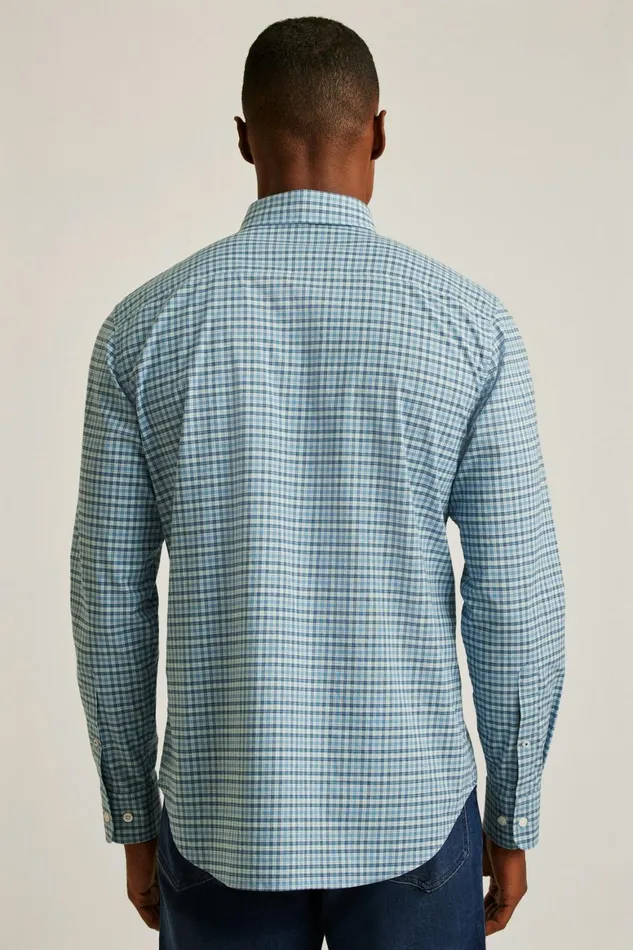 Men Everyday Shirt Blue Devin Plaid Bonobos Casual Shirts