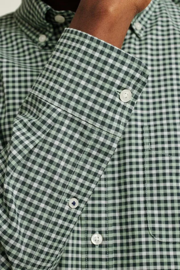 Men Everyday Shirt Green Lake Gingham Bonobos Casual Shirts