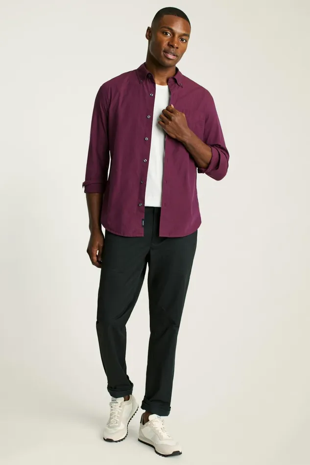 Men Everyday Shirt Plum Melange Bonobos Casual Shirts