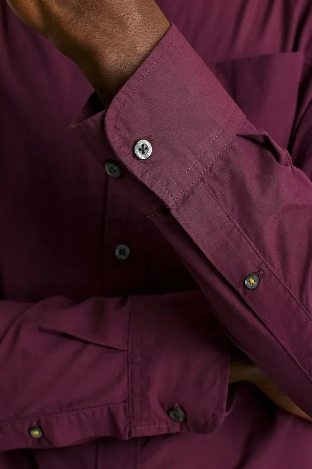 Men Everyday Shirt Plum Melange Bonobos Casual Shirts