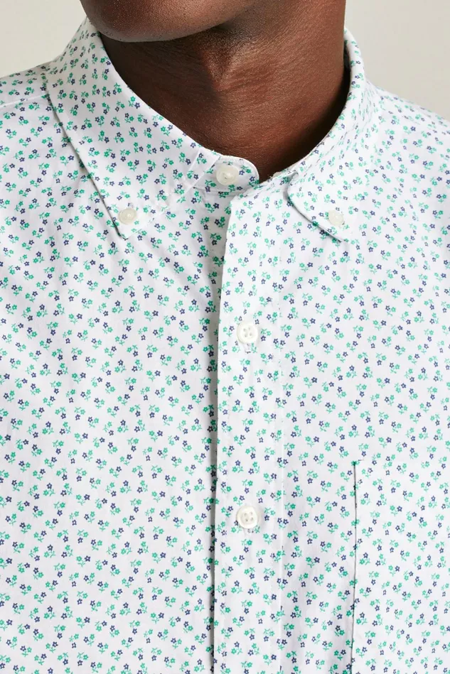 Men Everyday Shirt White Orson Floral Bonobos Casual Shirts