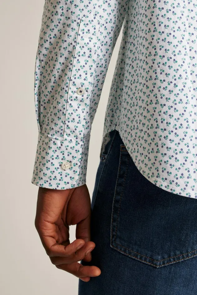 Men Everyday Shirt White Orson Floral Bonobos Casual Shirts