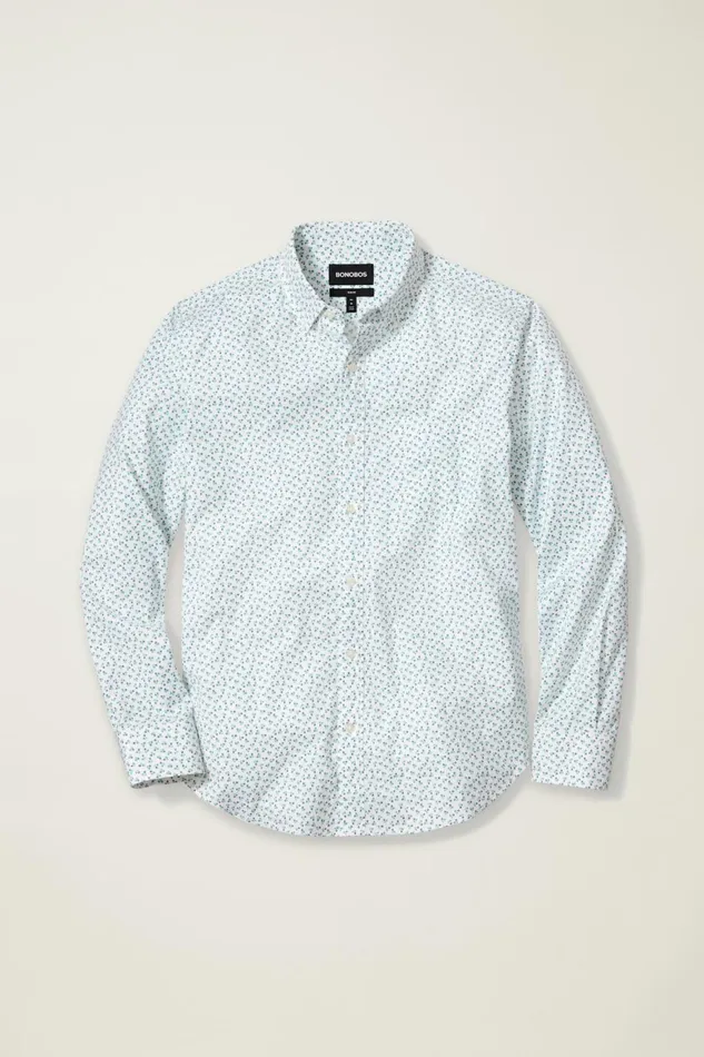 Men Everyday Shirt White Orson Floral Bonobos Casual Shirts