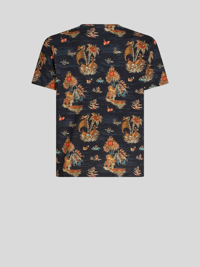 Men Figurative Pattern TShirt Etro TShirts