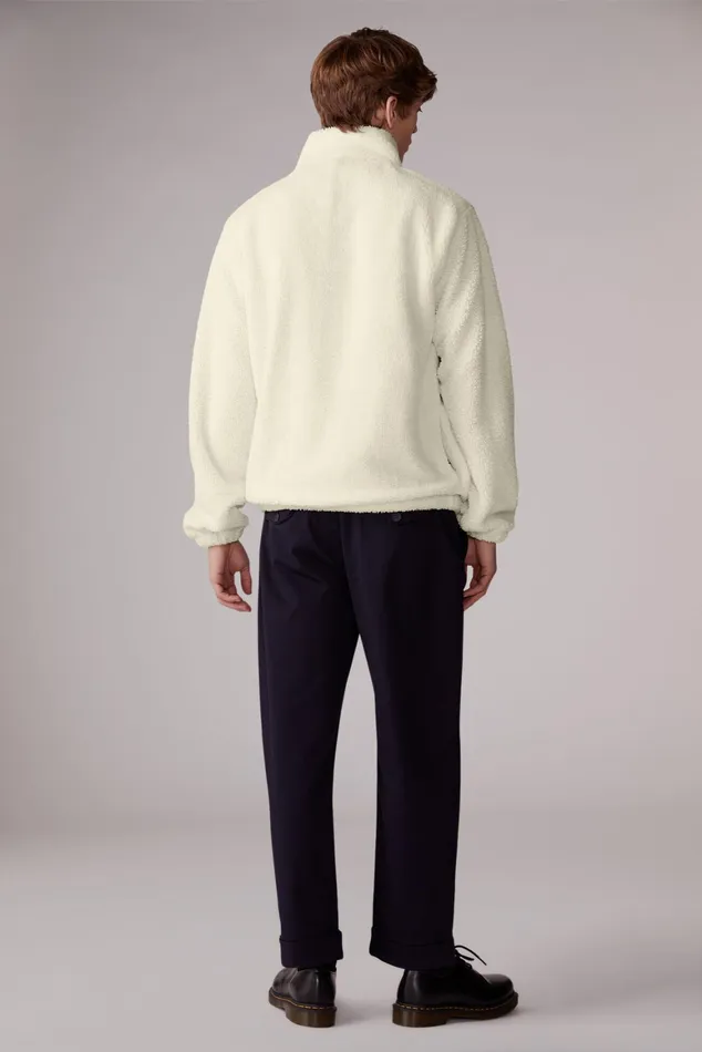 Men Fiorucci Sweatshirts and Hoodies Milano Angels Zip Fleece Cream Men Fiorucci Sweatshirts and Hoodies Milano Angels Zip Fleece Cream