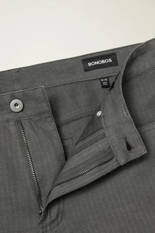 Men Herringbone 5Pocket Pants Asphalt Grey Bonobos 5Pocket Pants