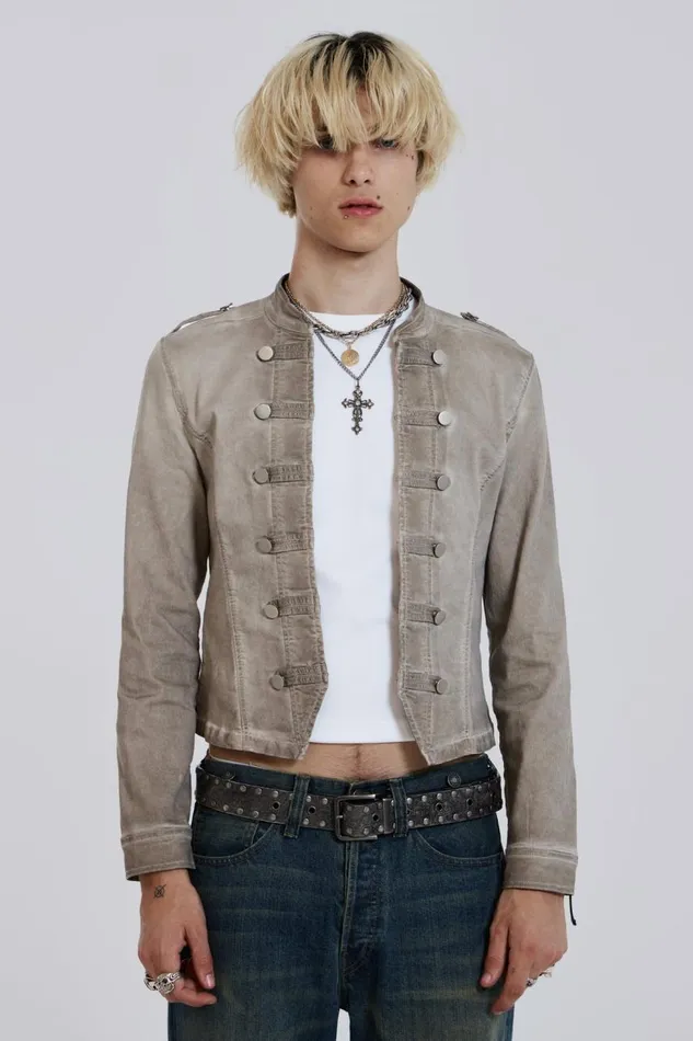 Men Highlight Wash Drummer Jacket Jaded London Outerwear