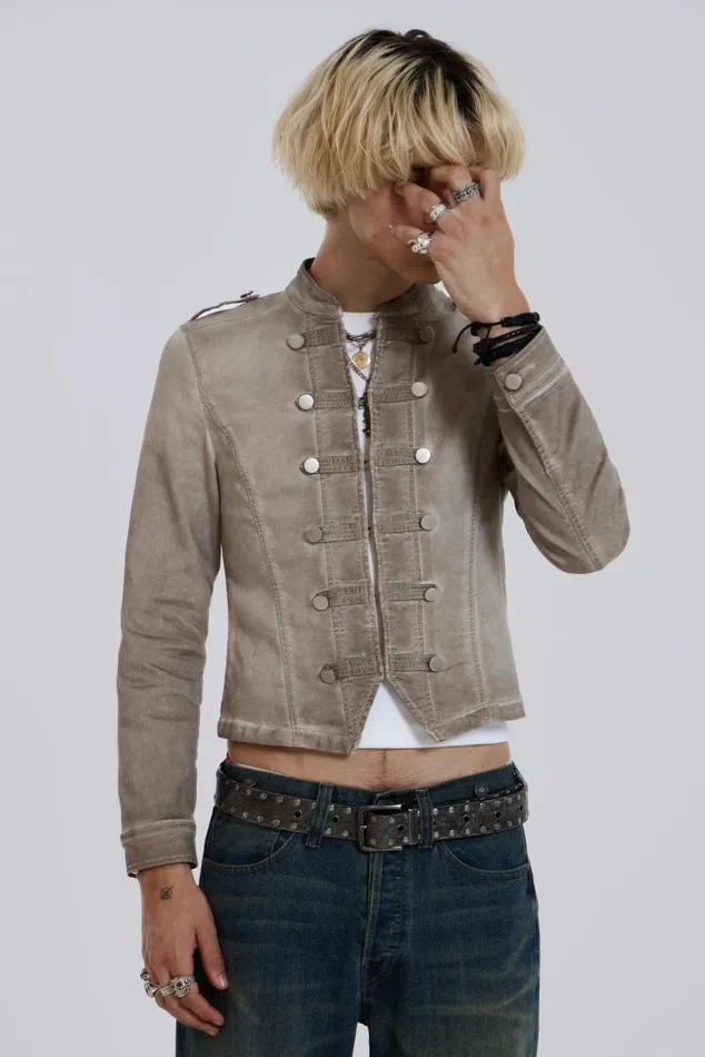Men Highlight Wash Drummer Jacket Jaded London Outerwear