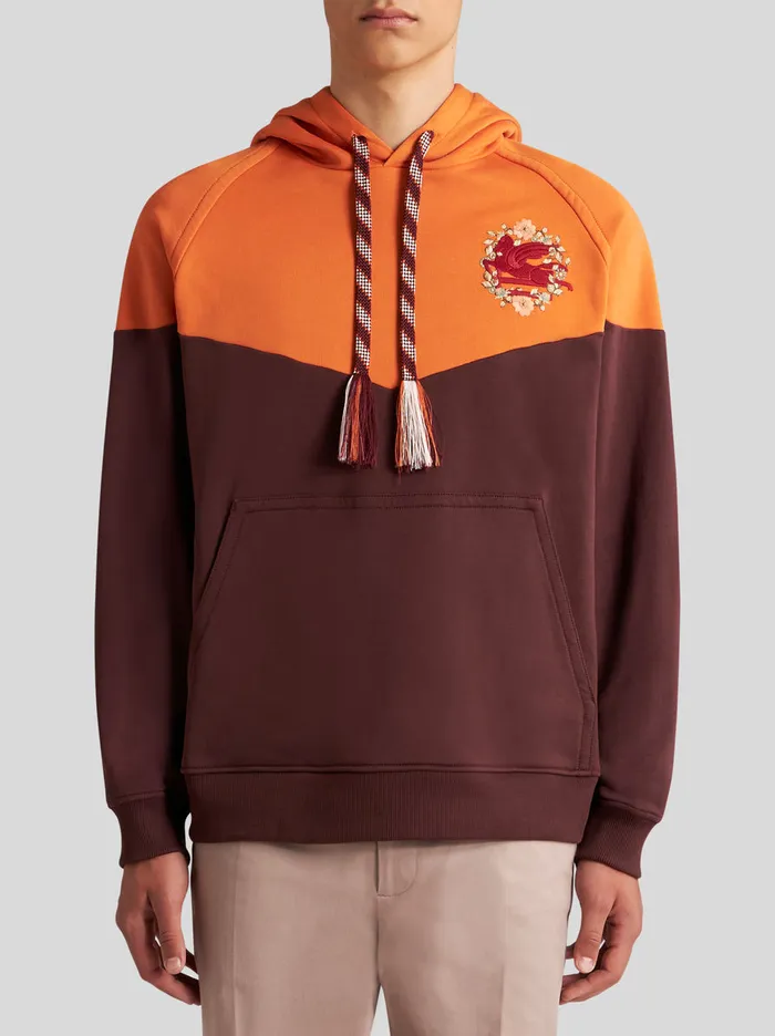 Men Hooded Sweatshirt With Logo Etro Sweatshirts