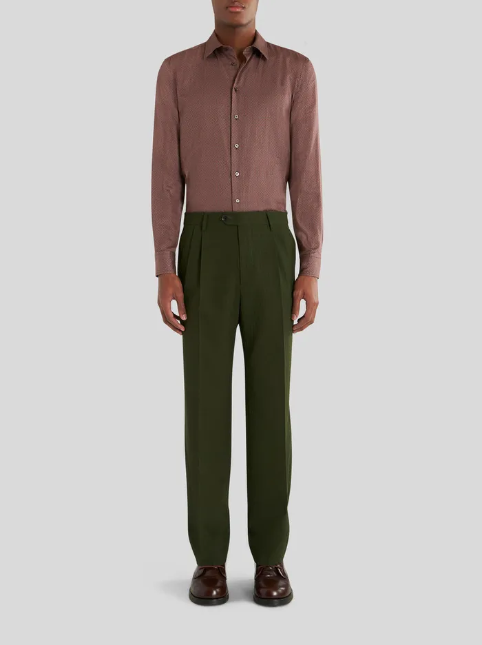 Men Jacquard Trousers Etro Trousers