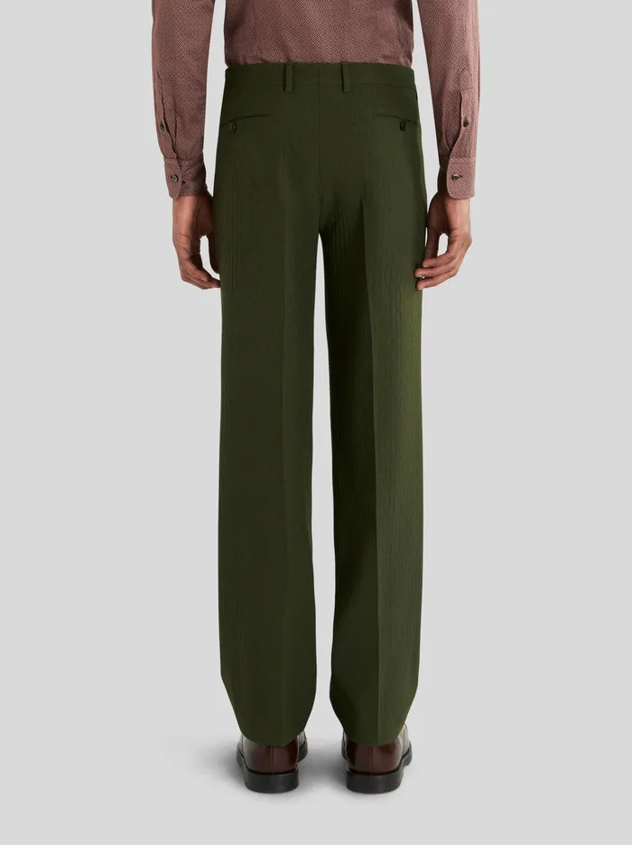 Men Jacquard Trousers Etro Trousers